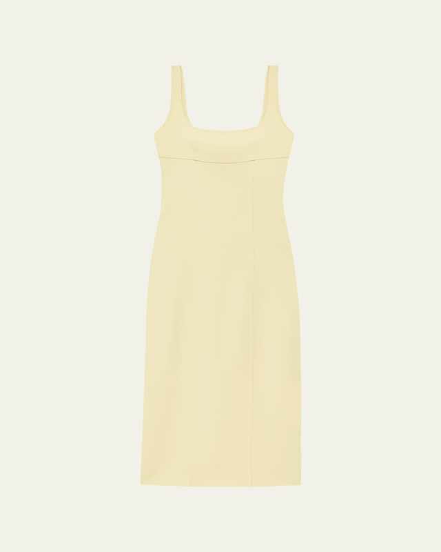 Tie-Back Long Sleeveless Sheath Dress